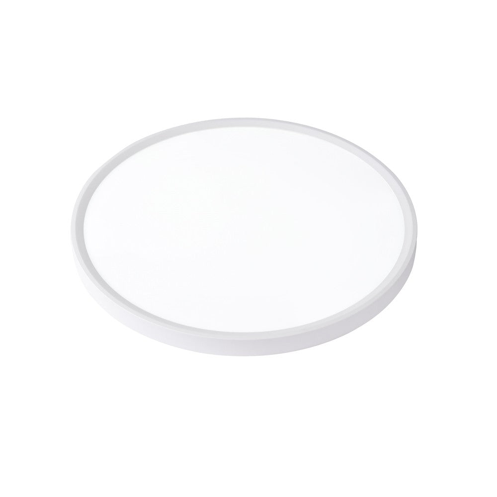 Plafón Mery fabricado en aluminio color blanco con difusor acrílico