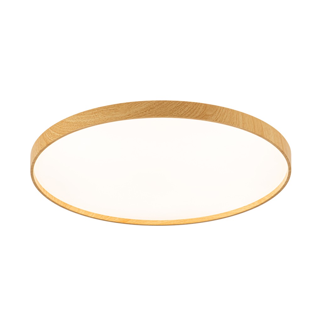 Plafón Panam fabricado en madera color blanco y efecto madera