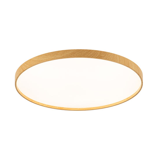 Plafón Panam fabricado en madera color blanco y efecto madera