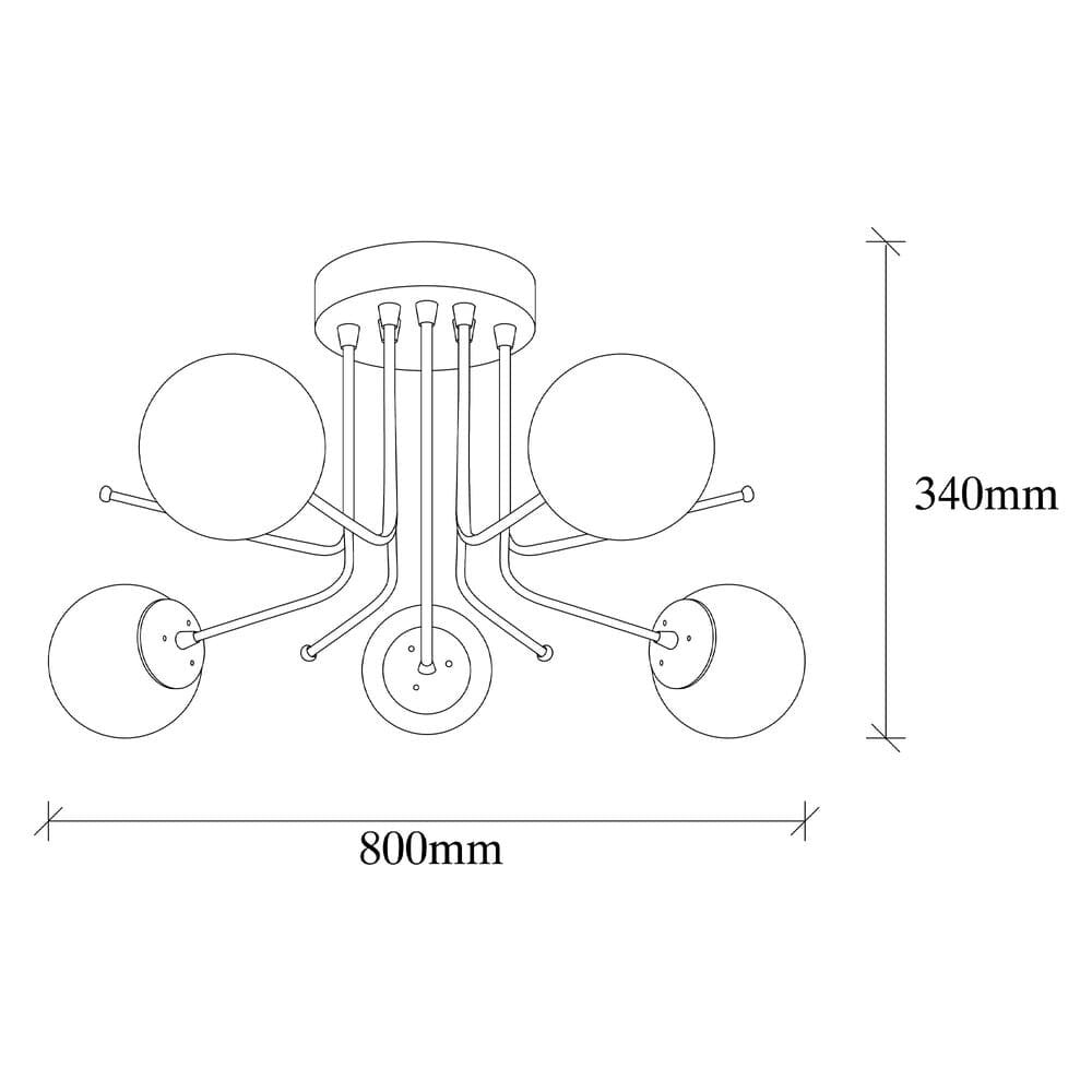 Lámpara de techo elegante ideal para salón