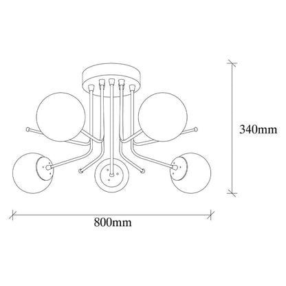 Lámpara de techo elegante ideal para salón