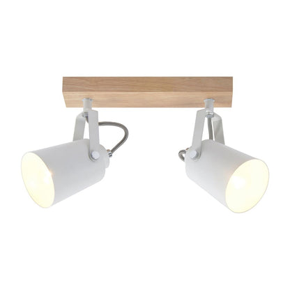 Plafón Focos Orientables Madera Natural Dera CristalRecord 43-302-14-000