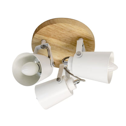 Plafón de techo con focos orientables E14