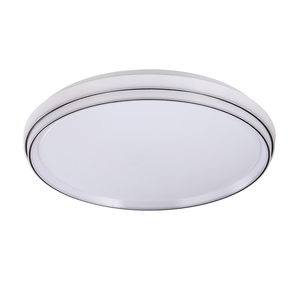 Plafón LED Duarte Fabrilamp / Abrila regulable blanco y negro, ref. 244485009