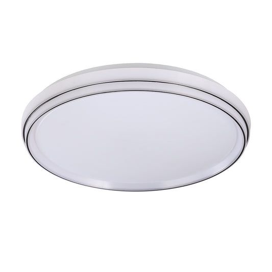 Plafón LED Duarte Fabrilamp / Abrila regulable blanco y negro, ref. 244485009