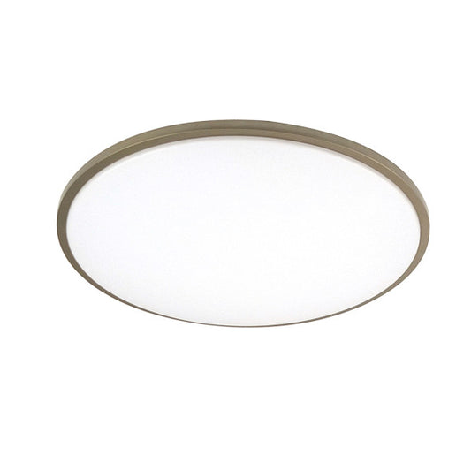 Plafón LED Eglon 60W 49 cm Blanco Cuero con Mando Fabrilamp - vista principal | Fabrilamp / Abrila