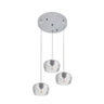 Plafón Estela 3 Luces Cristal Tallado Cromo Fabrilamp / Abrila 196883020