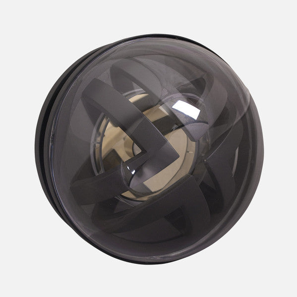 Detalles del aplique exterior moderno Fabrilamp/Abrila S9343 (Ref. 93.843/1), color gris aluminio, IP44, E27.  Iluminación exterior elegante y resistente.
