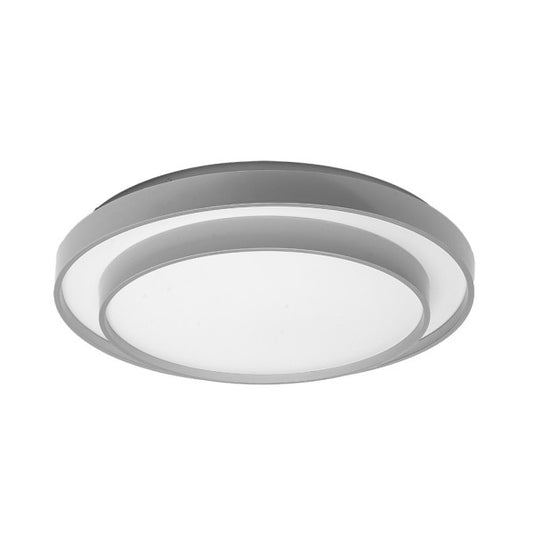 Plafón Fana 60W LED Blanco/Plata con control remoto de Fabrilamp