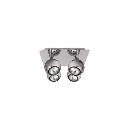 Plafón Foco Dali Cromo 4 Luces Fabrilamp / Abrila - Ref. 029984020