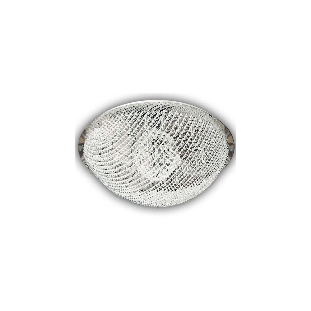 Plafón Hemisferio Cristal Cromo Fabrilamp / Abrila 026281149