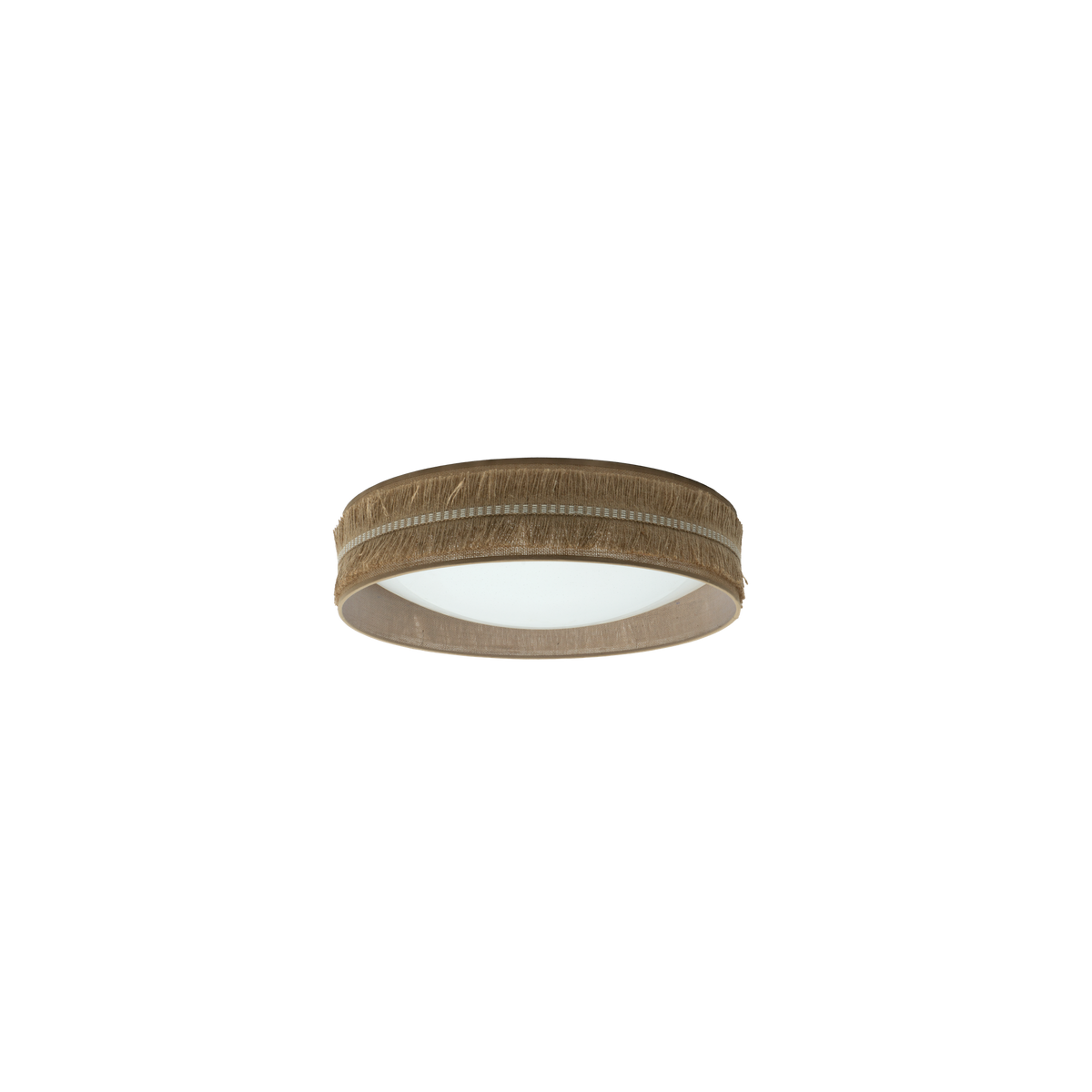 Plafón de Techo LED Kala Tela Saco con Flecos Fabrilamp - vista principal | Fabrilamp / Abrila · Ref. 186785009