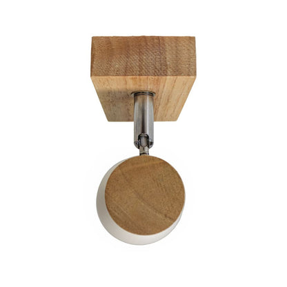 Plafón Lan fabricado en Madera y Metal color blanco