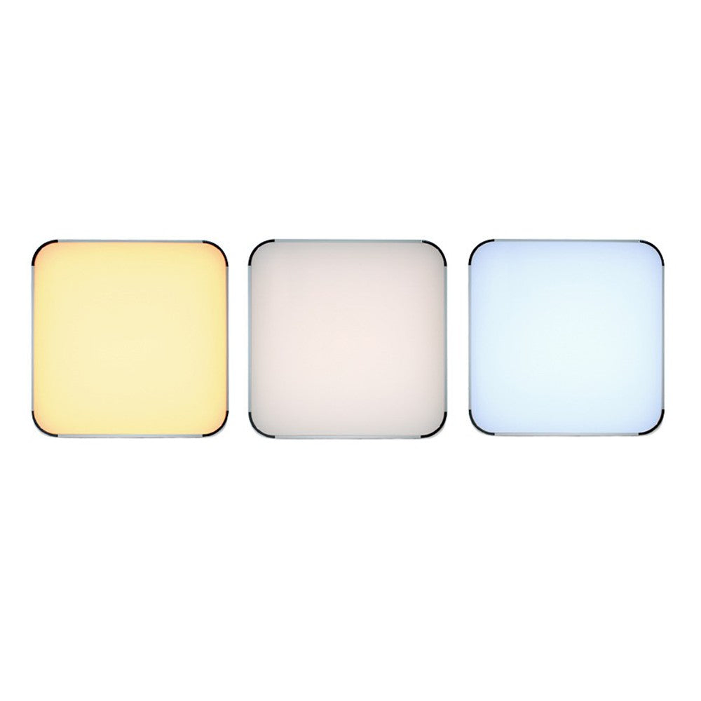Plafón Creta fabricado en PMMA y aluminio color blanco