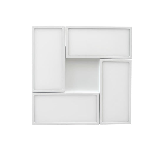Plafón New OR fabricado en Aluminio color Blanco