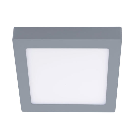 Plafón LED Cuadrado Gris CristalRecord KNOW 02-600-06-181