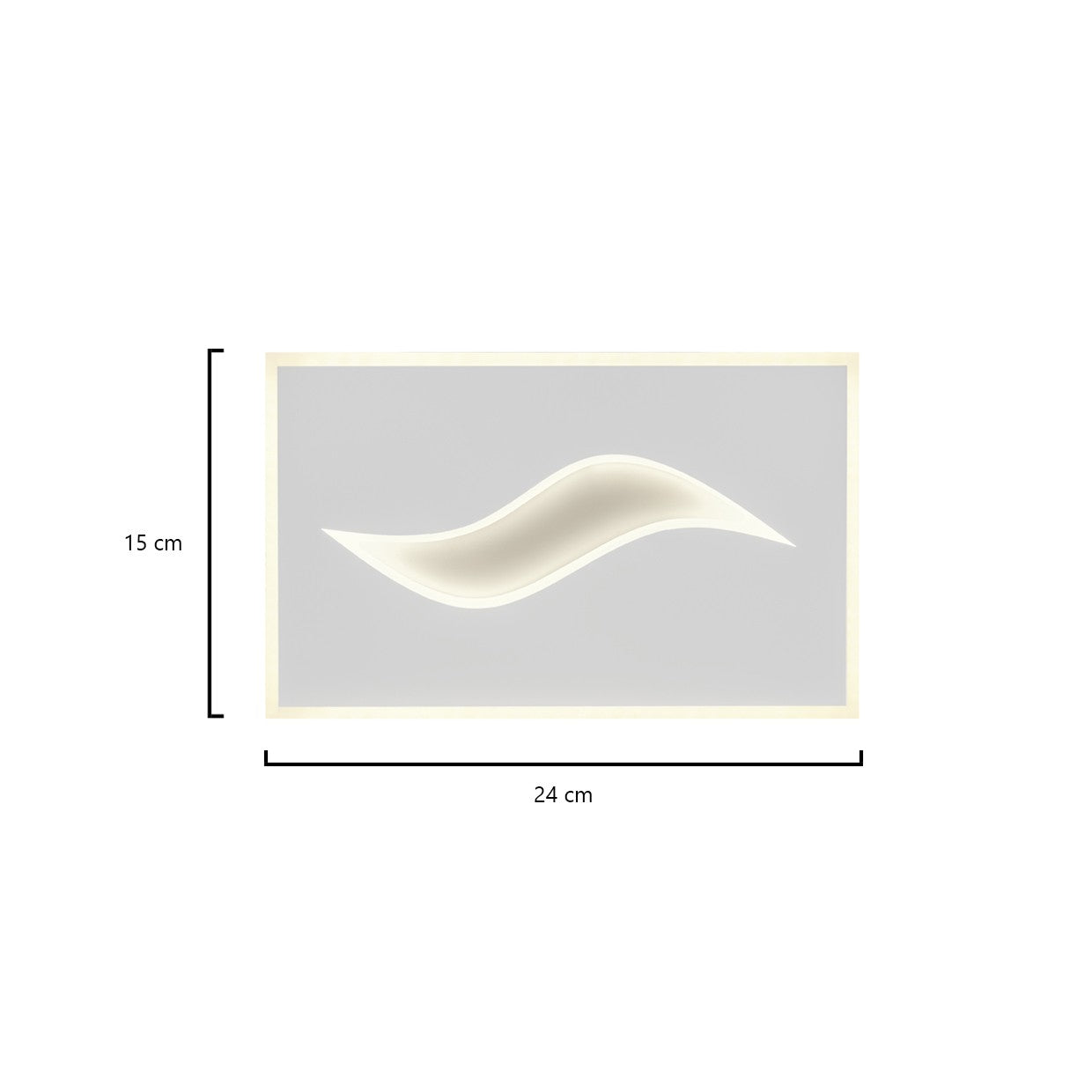 Descubre las dimensiones del Plafón LED Amir 22W de AJP/Alemar (Ref. 11101). Ilumina tu espacio con estilo y calidad premium.  Luzguru.com
