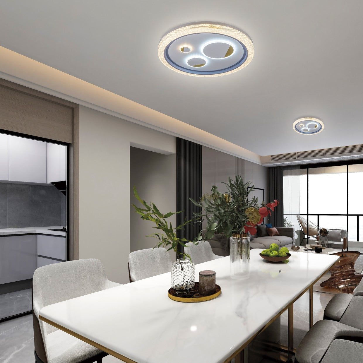 Medidas Plafón LED Arties 40W AJP/Alemar (Ref. 60455) - luzguru.com
