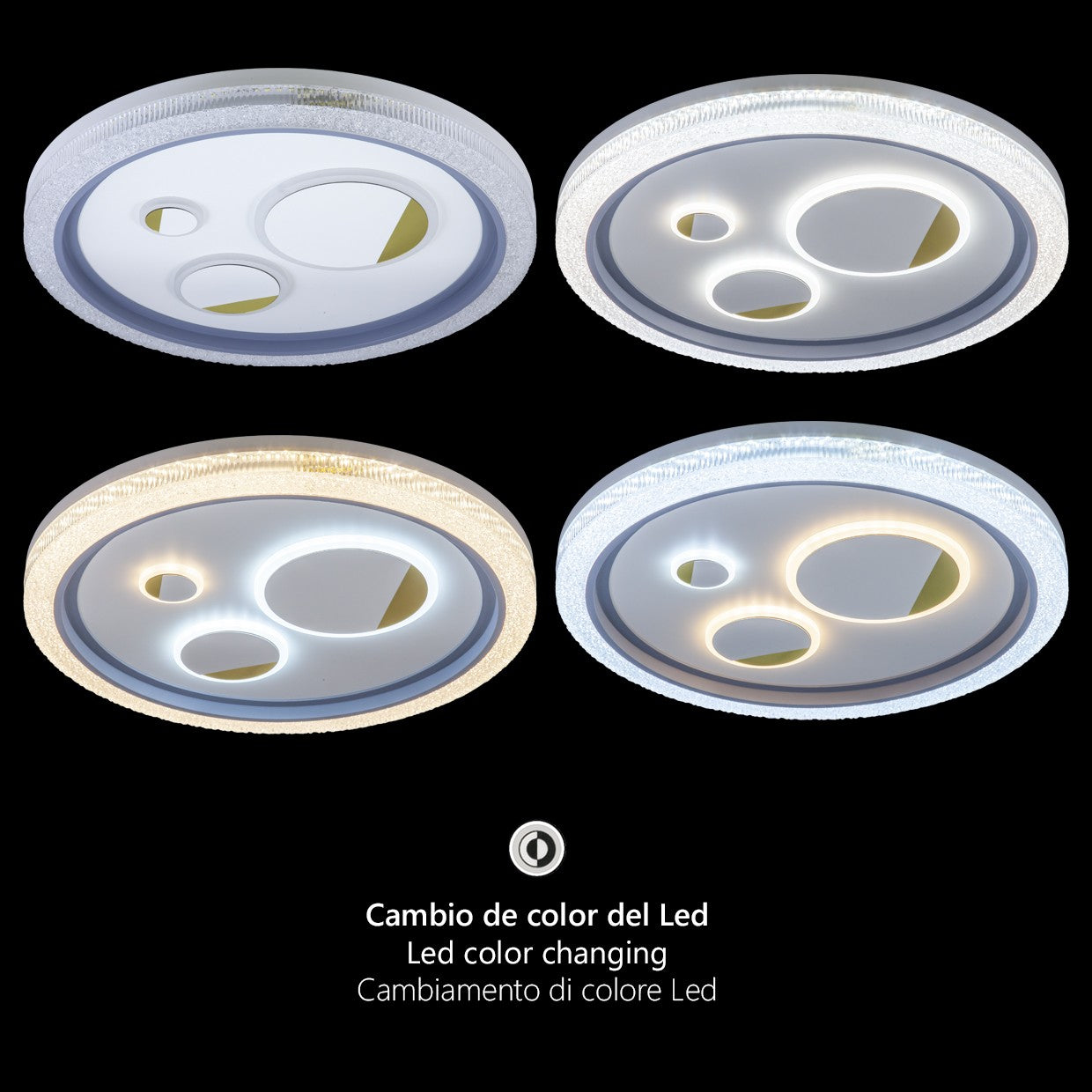 Medidas Plafón LED Arties 40W AJP/Alemar Ref. 60455 - luzguru.com
