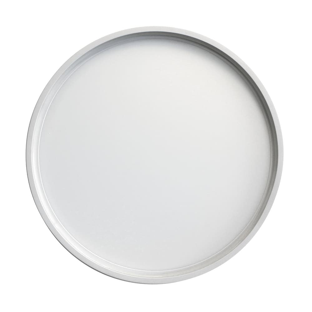 Plafón fabricado en Aluminio color Blanco con difusor de Policarbonato