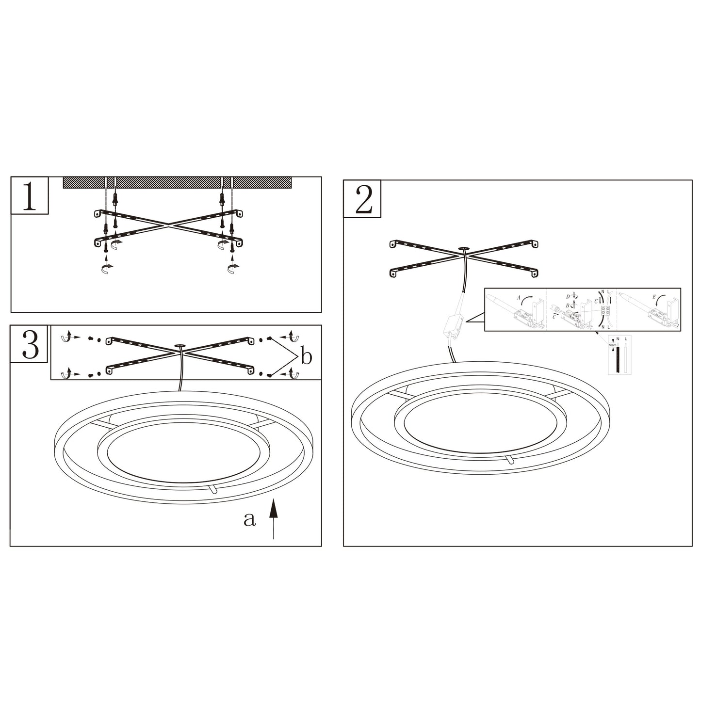 Medidas Plafón LED Aurea AJP/Alemar Ref. 11473 - 50-60W 4000K - Luzguru.com
