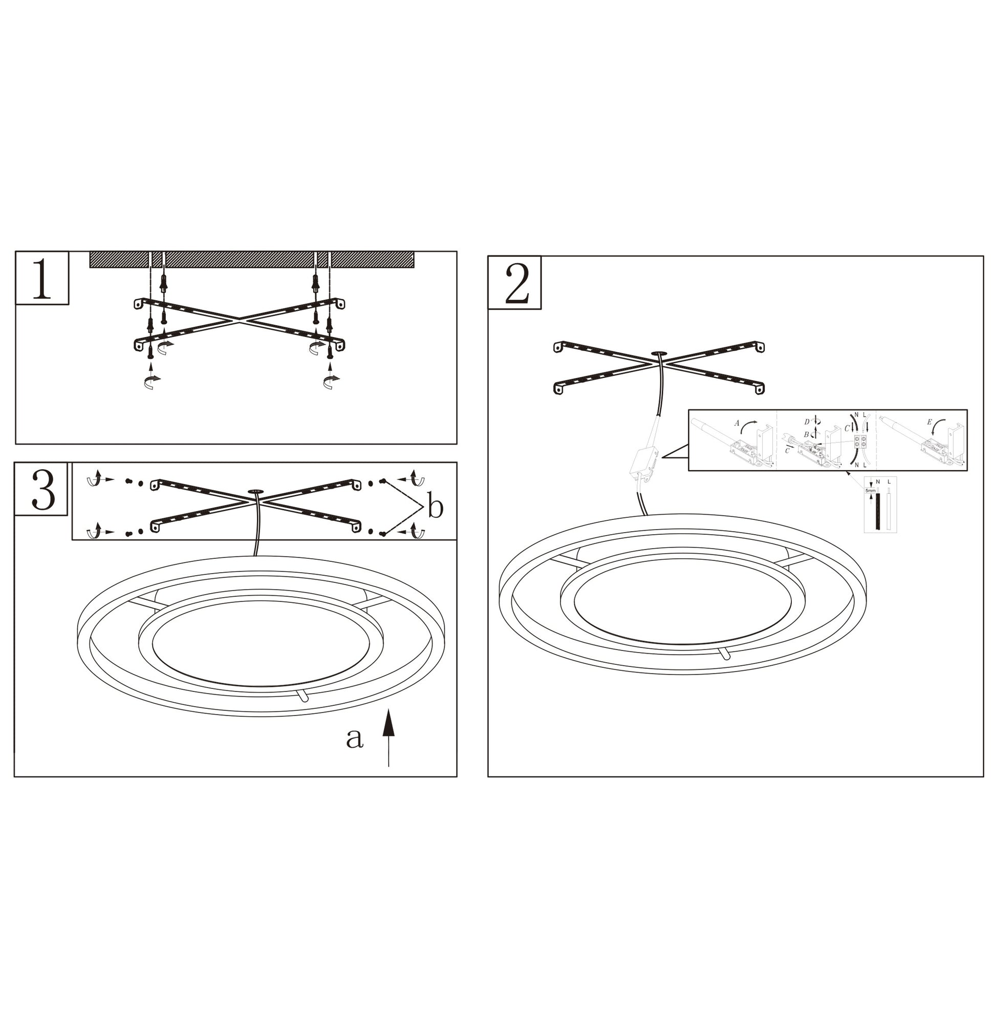 Medidas Plafón LED Aurea AJP/Alemar Ref. 11473 - 50-60W 4000K - Luzguru.com
