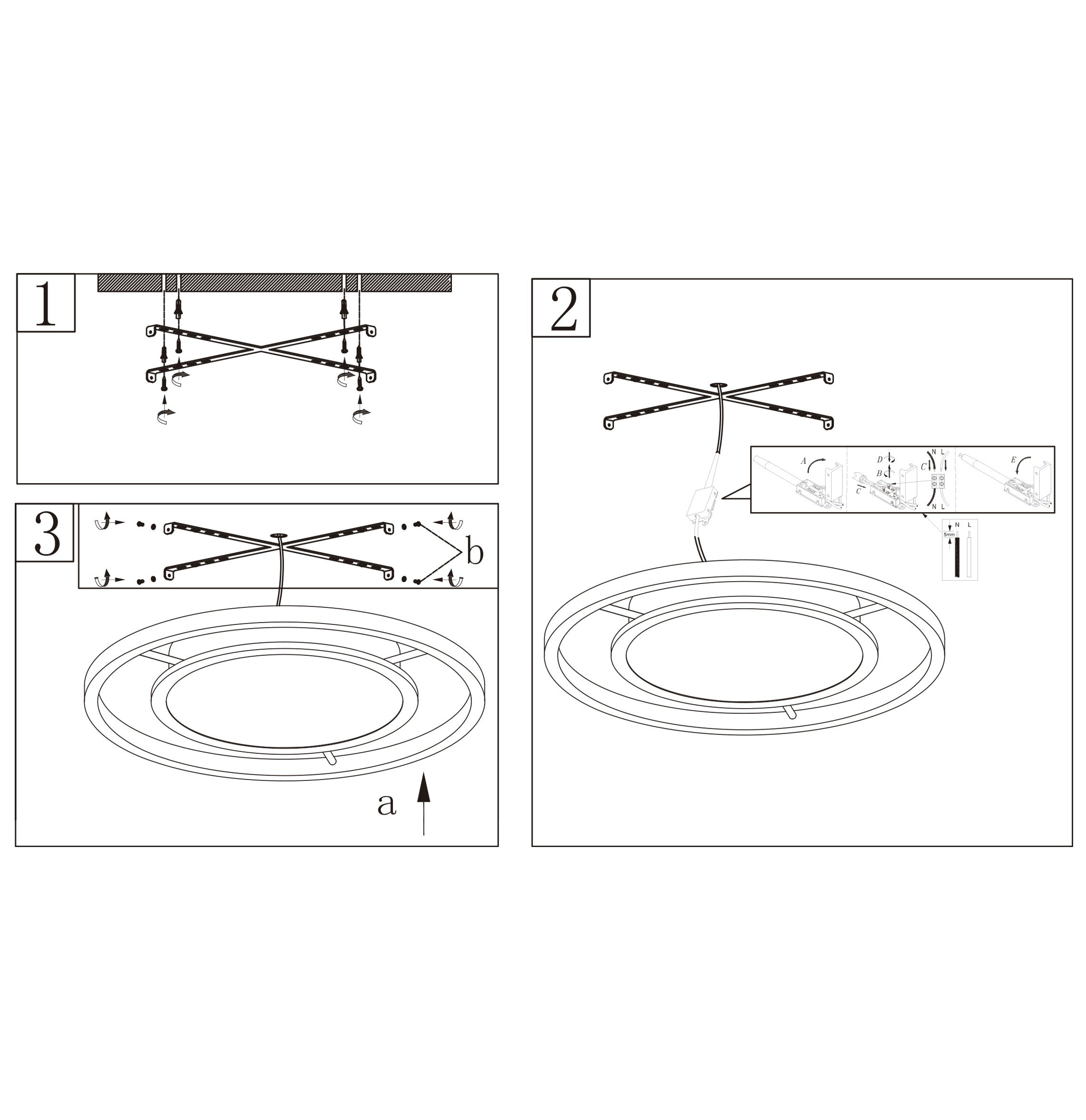 Medidas Plafón LED Aurea AJP/Alemar Ref. 11473 - 50-60W 4000K - Luzguru.com
