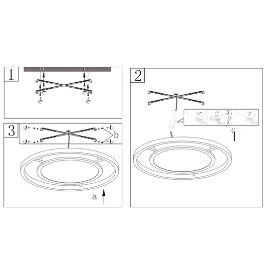 Medidas Plafón LED Aurea AJP/Alemar Ref. 11473 - 50-60W 4000K - Luzguru.com
