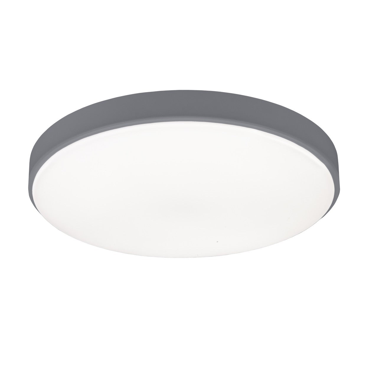 Plafón LED Bertie Gris AJP/Alemar (Ref. 11007): Dimensiones detalladas. Iluminación moderna, eficiente y de 2850 lúmenes para tu hogar.  Compra en luzguru.com
