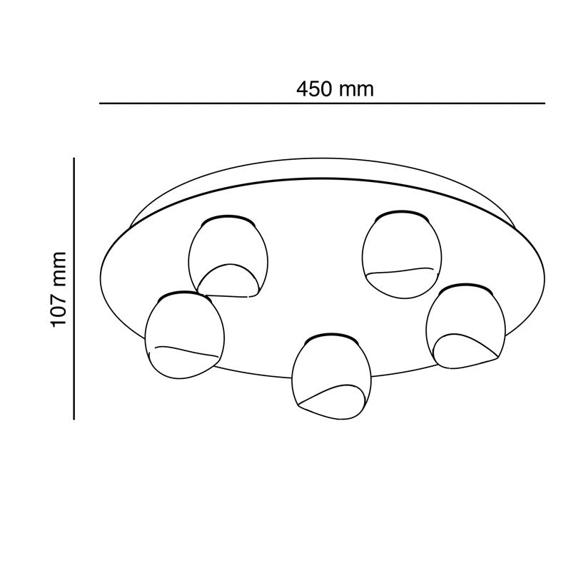 Lámpara de techo moderna ideal para salón o dormitorio