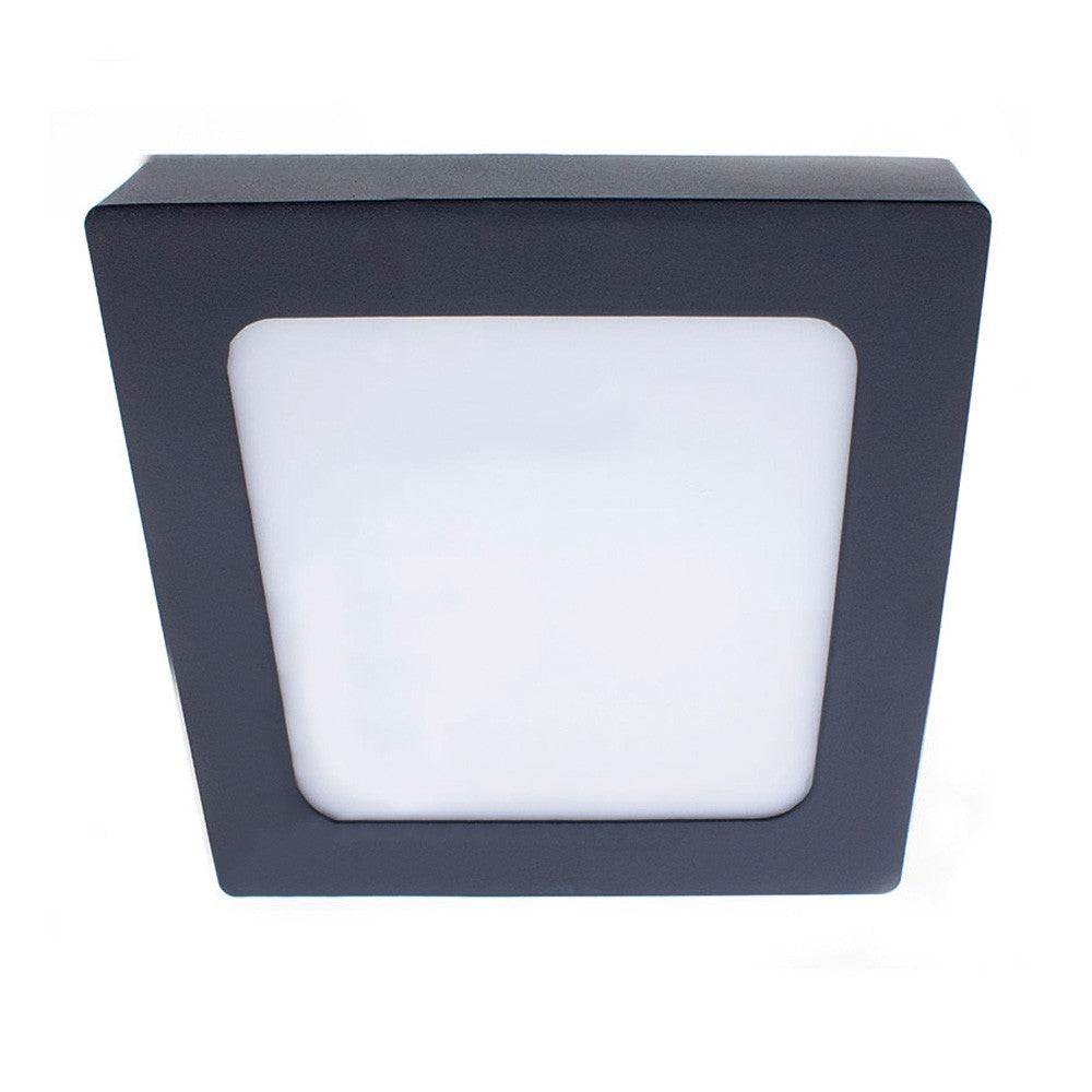 Plafón LED Cuadrado Gelys Antracita CristalRecord 02-644-18-380
