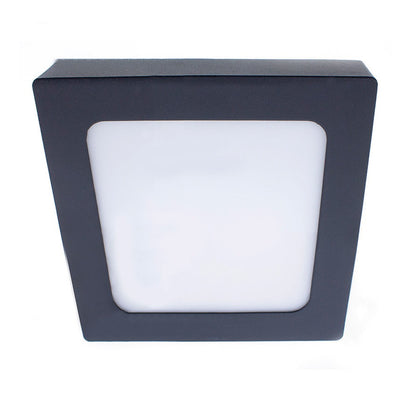 Plafón LED Cuadrado Gelys Antracita CristalRecord 02-644-18-380