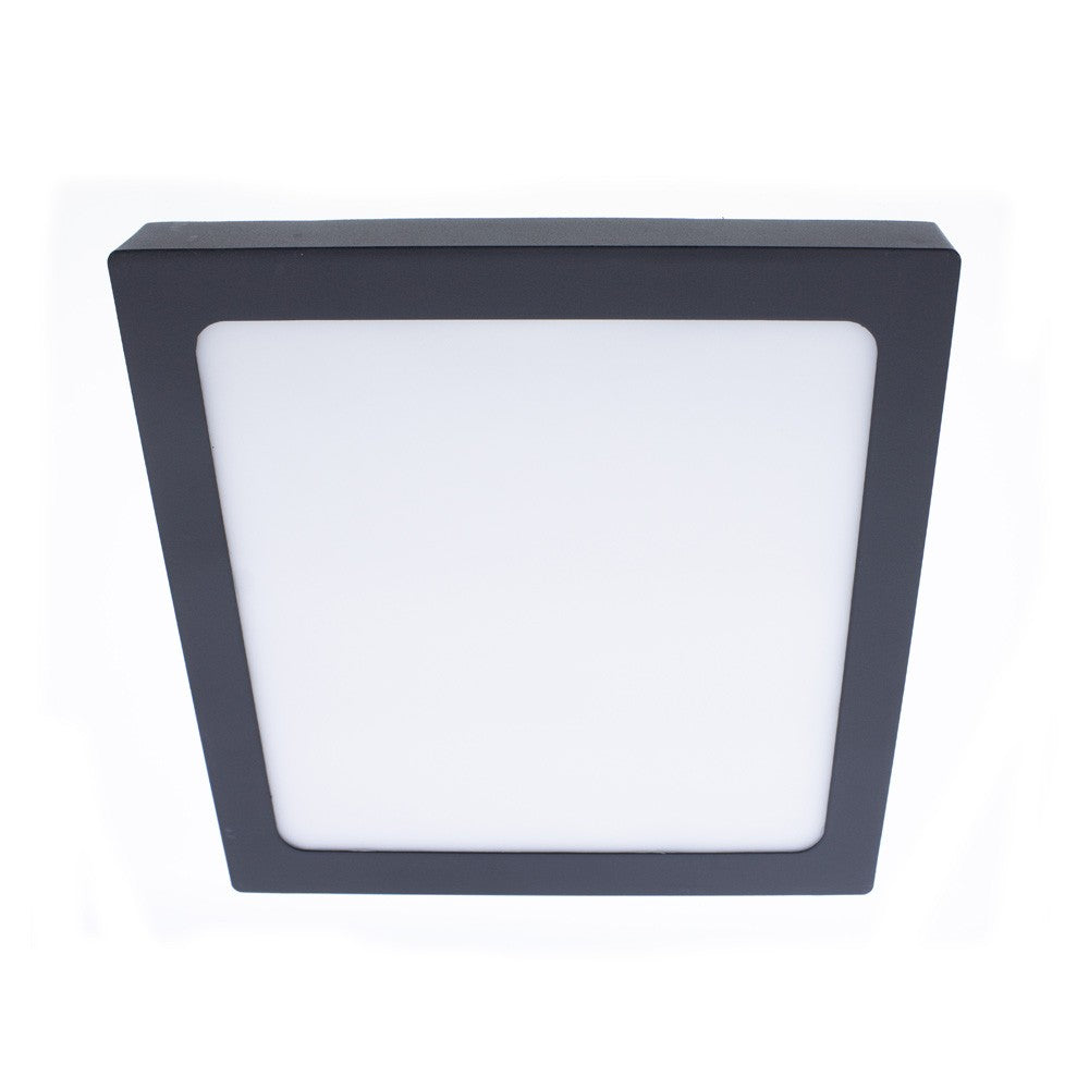 Plafón LED Cuadrado Antracita CristalRecord Gelys 02-644-30-380