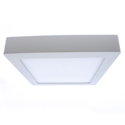 Plafón Gelys fabricado en aluminio y acrílico color blanco