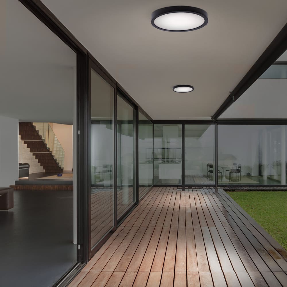 Plafón LED de Superficie Gelys 30W Redondo Antracita CristalRecord - imagen 4 | CristalRecord