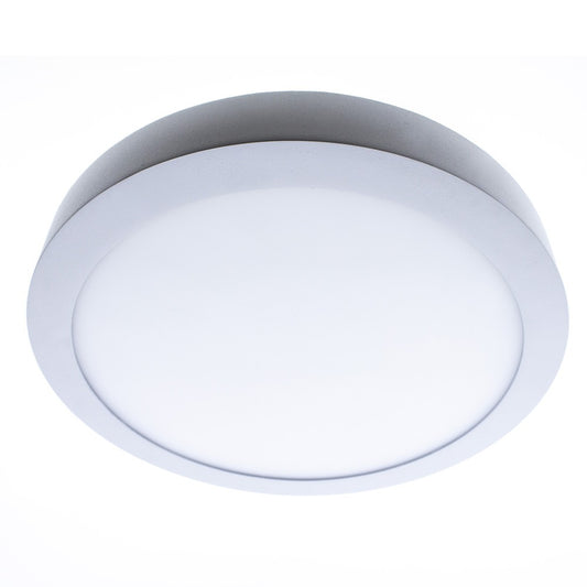 Plafón Gelys fabricado en aluminio y acrílico color blanco