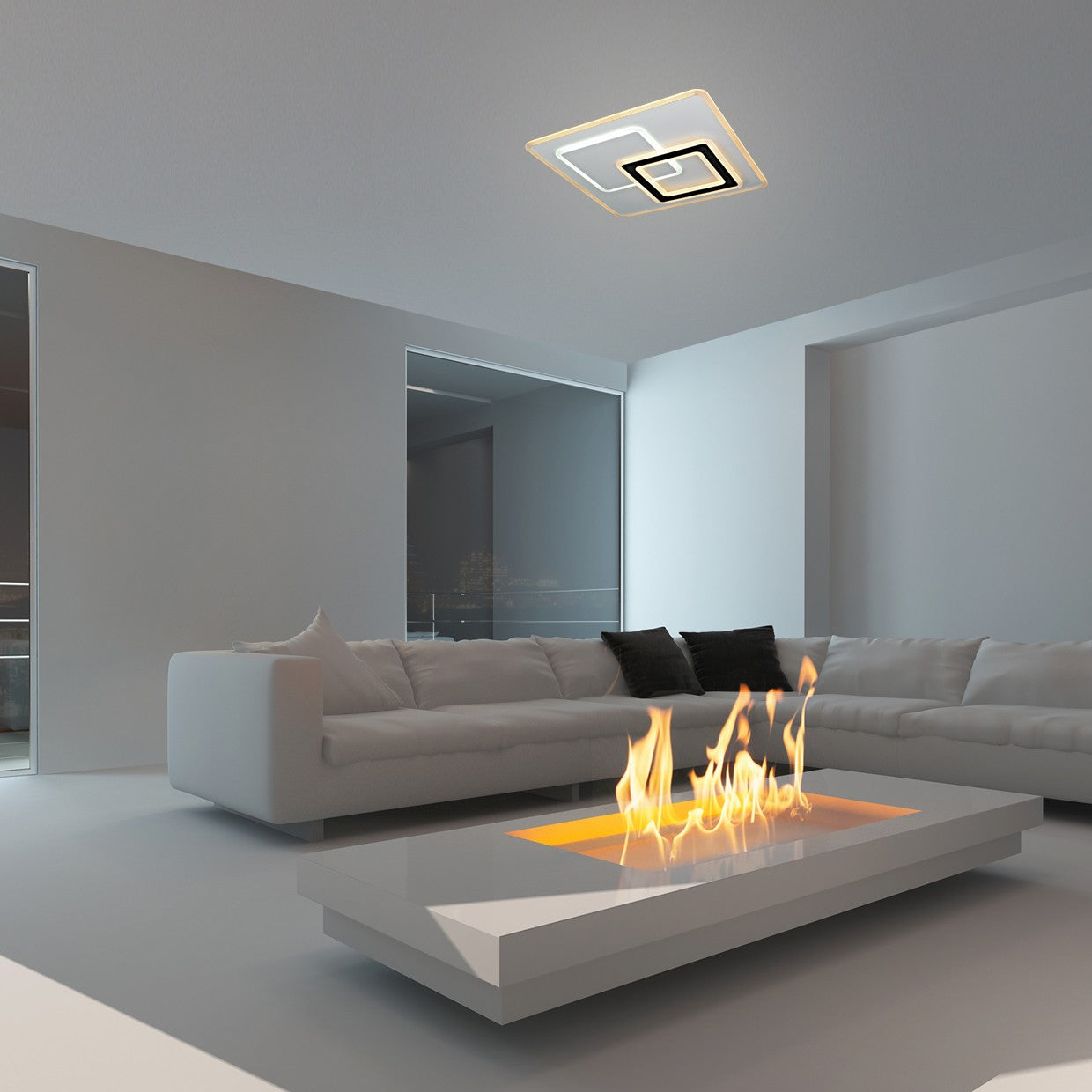 Plafón LED AJP/Alemar Loria 60454: medidas detalladas.  Ilumina tu espacio con 4560 lúmenes y un diseño moderno.  Compra ahora en luzguru.com
