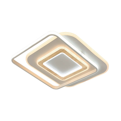 Plafón Naos Nature fabricado en Metal color efecto madera