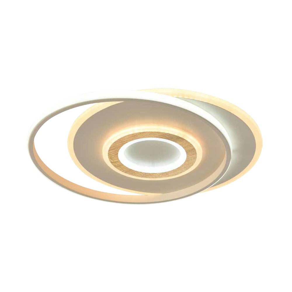 Plafón Naos Nature fabricado en Aluminio color madera