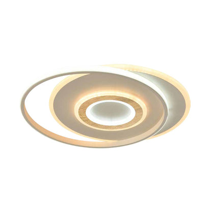Plafón Naos Nature fabricado en Aluminio color madera