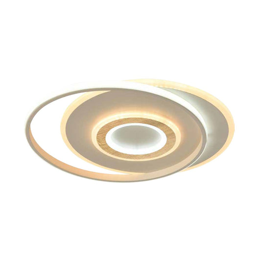 Plafón Naos Nature fabricado en Aluminio color madera