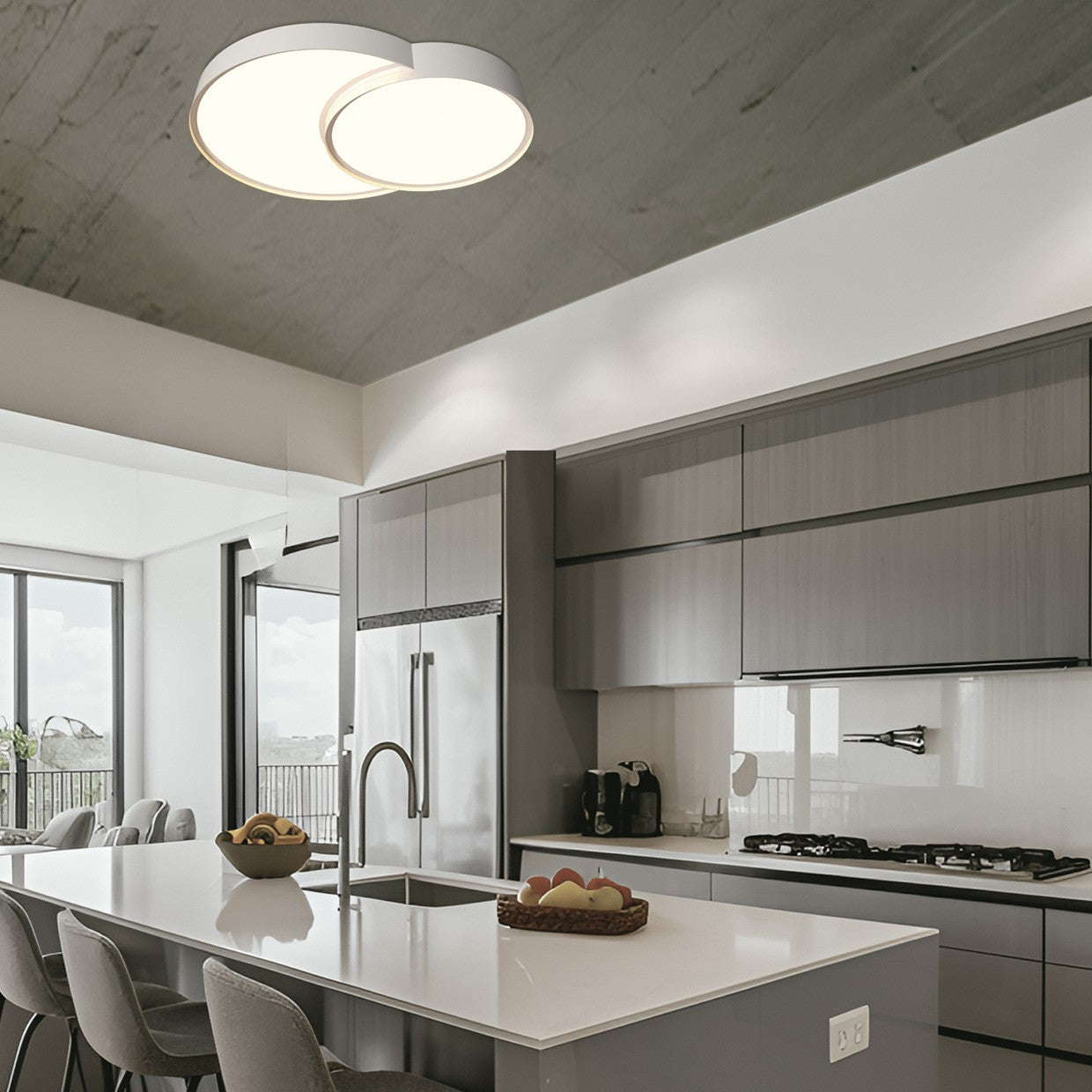 Plafón LED Niro Blanco 67W AJP / Alemar - luzguru.com