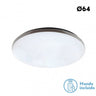 Plafón LED Amaranto 50W blanco, vista general, luzguru.com