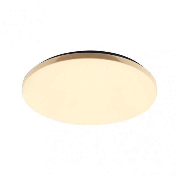 Plafón LED Amaranto 50W blanco, detalle del diseño, luzguru.com