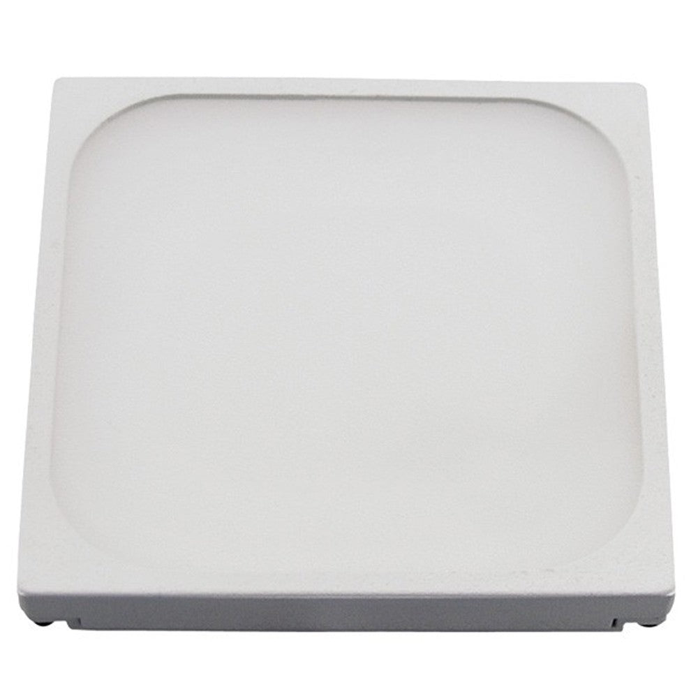 Plafón fabricado en Aluminio color Blanco Neutro