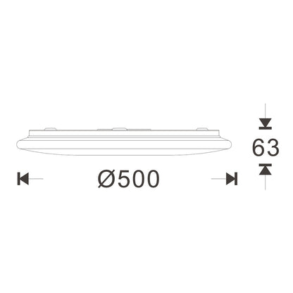 Plafón LED Pro con temperatura de color ajustable 2700-6500K