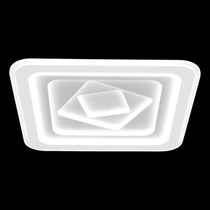 Medidas Plafón LED Rado AJP/Alemar 11504: Diagrama con dimensiones detalladas del Plafón LED Rado blanco de 97W, 5327 lúmenes y 4000K.  Luzguru.com
