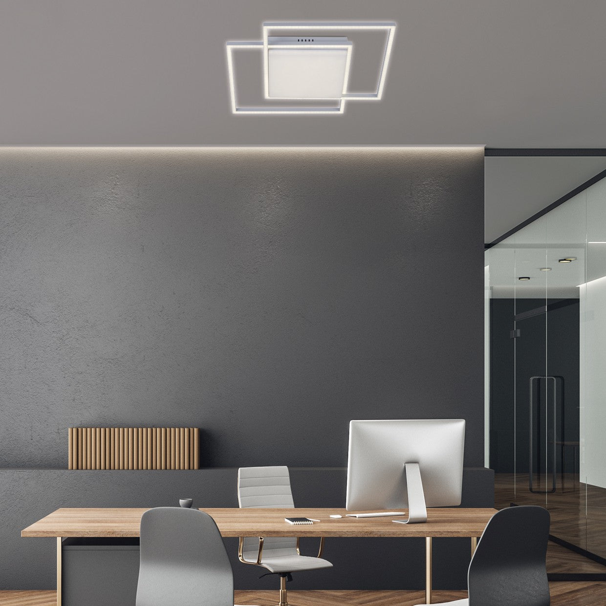 Medidas Plafón LED Tonga 40W 4000K Blanco - AJP/Alemar (Ref. 11466) - luzguru.com
