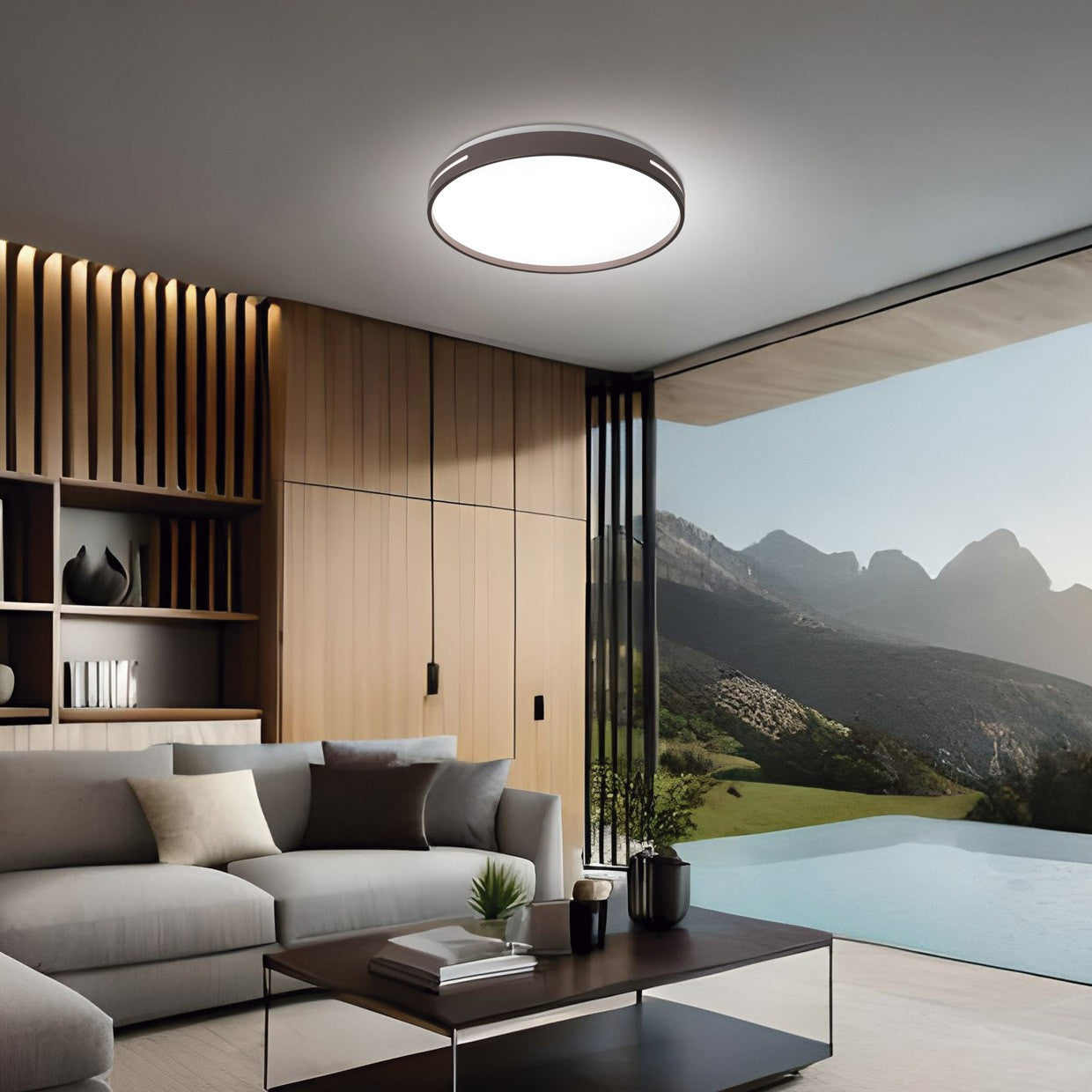 Medidas Plafón LED Vito Café 40cm AJP/Alemar (Ref. 11679) - luzguru.com
