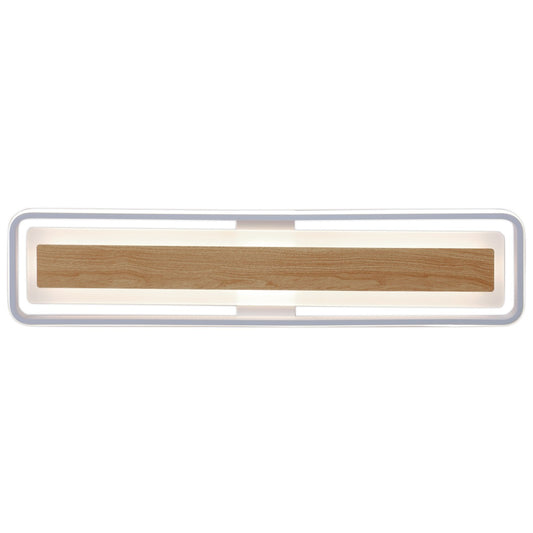 Plafón LED Volano 80 cm Blanco y Madera 80W Alemar - vista principal | AJP / Alemar